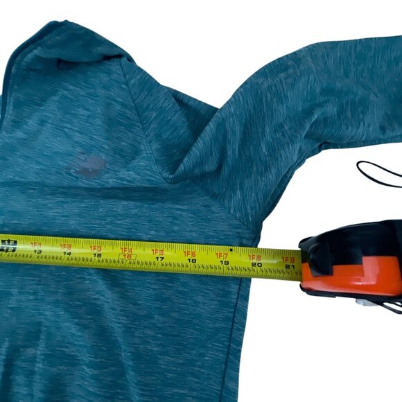New Balance Women Long-Sleeve Athletic Quarter-Zip Pullover Shirt  L Teal Workou - Picture 5 of 7